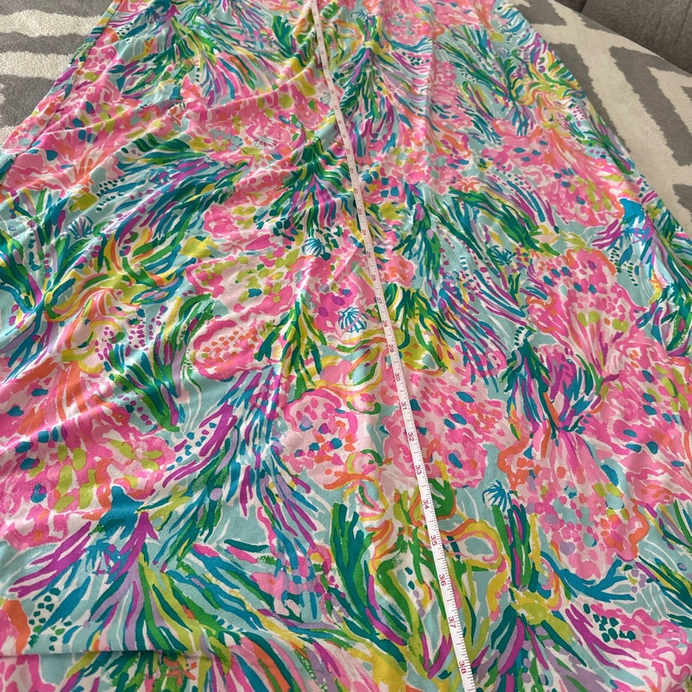 Lilly Pulitzer Pastel Floral Maxi Skirt - Pink, Green, Blue, Yellow - Picture 4 of 8